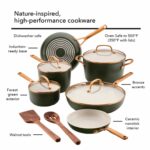 KitchenAid Hard Anodized Ceramic Induction 12-Pc Set, Evergreen 84470