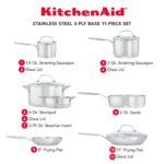 KitchenAid Stainless Steel 3-Ply Base 11-Pc Set 71001