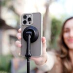 KraftGeek 65 H Unfolded JustTap Tripod Magsafe for iPhone, Black