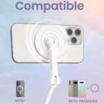 KraftGeek 65 H Unfolded JustTap Tripod Magsafe for iPhone, White