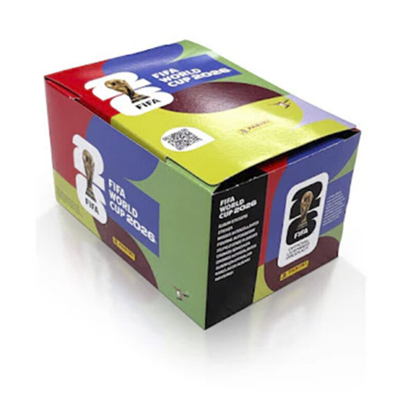 Caja Panini Copa Mundial de Fútbol 2026 con 104 Sobres