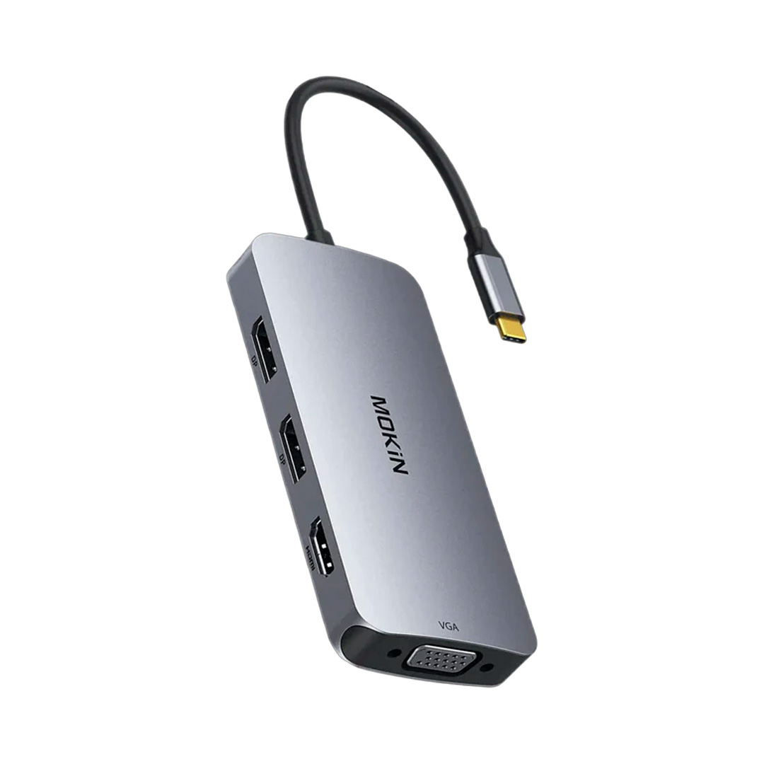 Mokin USB-C Multiport Hub MOUC0514 (1) Adaptador multipuerto MOKiN USB-C Hub 8 en 1 (MOUC0514) - Imagen 1