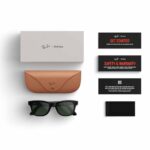 Lentes IA Ray-Ban Meta Wayfarer (Gen 2) en negro brillante (Talla M), y con lentes de transición transparente/Verde Grafito (T 150, S 50) - Imagen 4