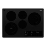 Whirlpool 30 Electric Ceramic Glass Cooktop with Two Dual Radiant Elements WCE97US0KB (5 Zonas)