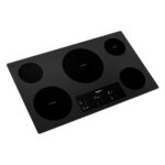 Whirlpool 36 Electric Ceramic Glass Cooktop with Triple Radiant Element WCE97US6KB (5 Zonas)