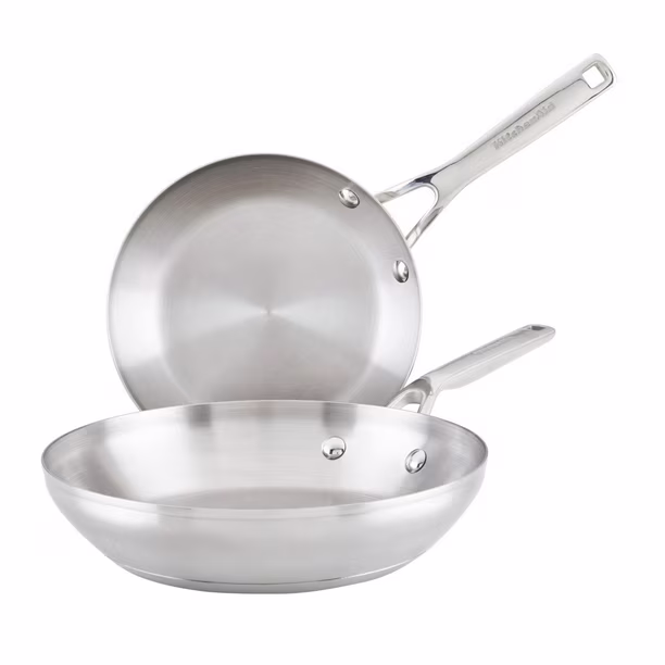 Juego de Sarteses KitchenAid - Base de acero inoxidable / 3 capas / 2 piezas – 70531