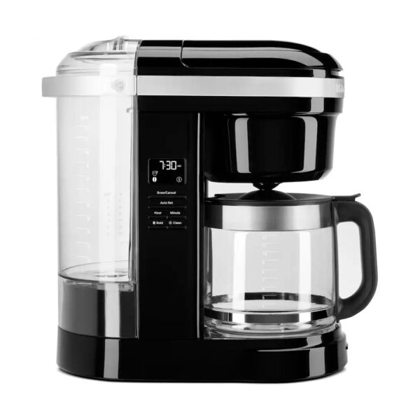 KitchenAid 12 Cup Drip Coffee Maker with Spiral Showerhead Onyx Black KCM1208OB