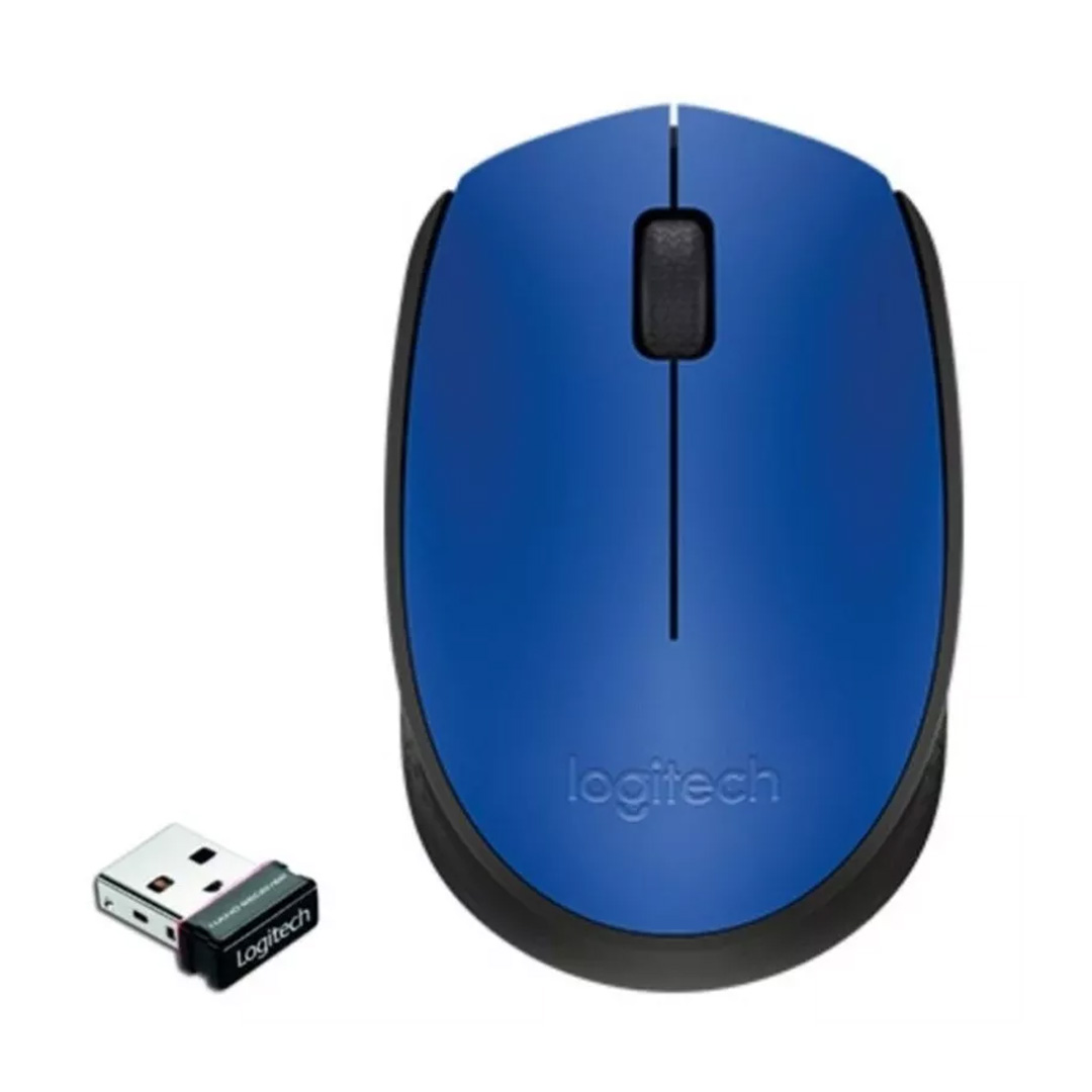 Logitech M170 Wireless Mouse BlueBlack 910-004800 (3) Mouse inalámbrico Logitech M170 Blue/Black 910-004800 - Imagen 1