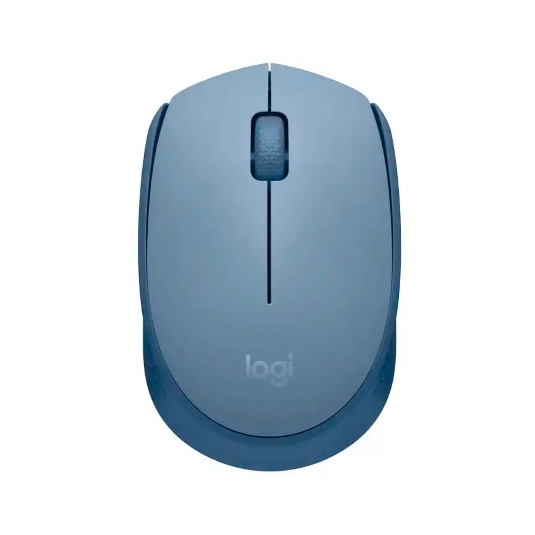 Logitech M170 Wireless Mouse BlueGray 910-006863 (1) Mouse inalámbrico Logitech M170 910-006863 Blue/Gray - Imagen 1