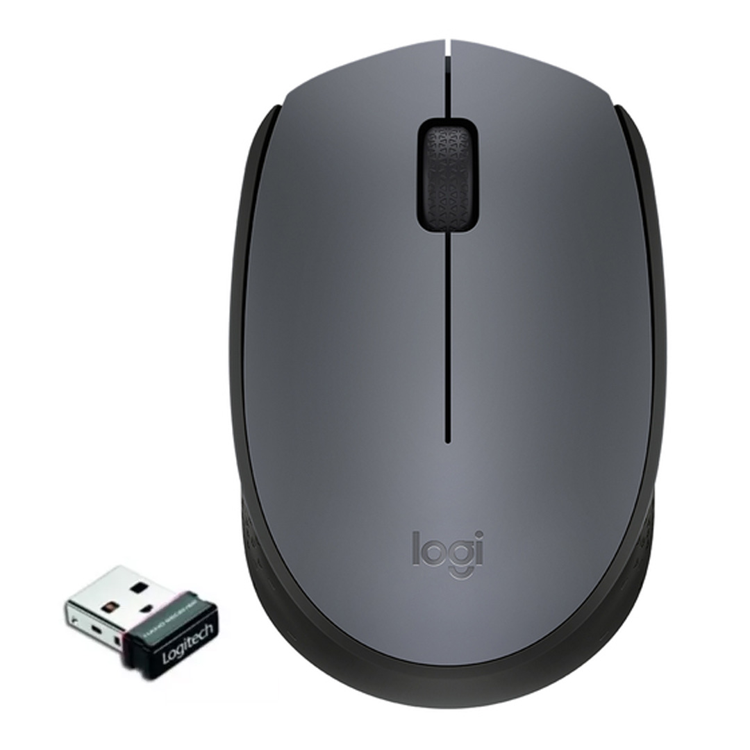 Logitech M170 Wireless Mouse GrayBlack 910-004940 (3) Mouse inalámbrico Logitech M170 Gray/Black 910-004940 - Imagen 1