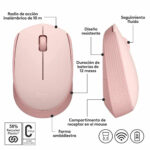 Mouse inalámbrico Logitech M170 Rose 910-006862 - Imagen 5