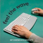 Teclado inalámbrico Logitech Wave Keys Ergonomic 920-012275 ENG - Blanco - Imagen 2