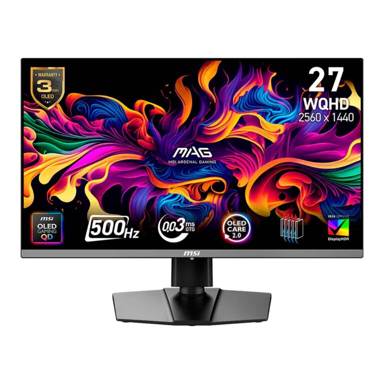 MSI MAG 272QP QD-OLED X50 27 WQHD 2560x1440 500Hz 0.03ms