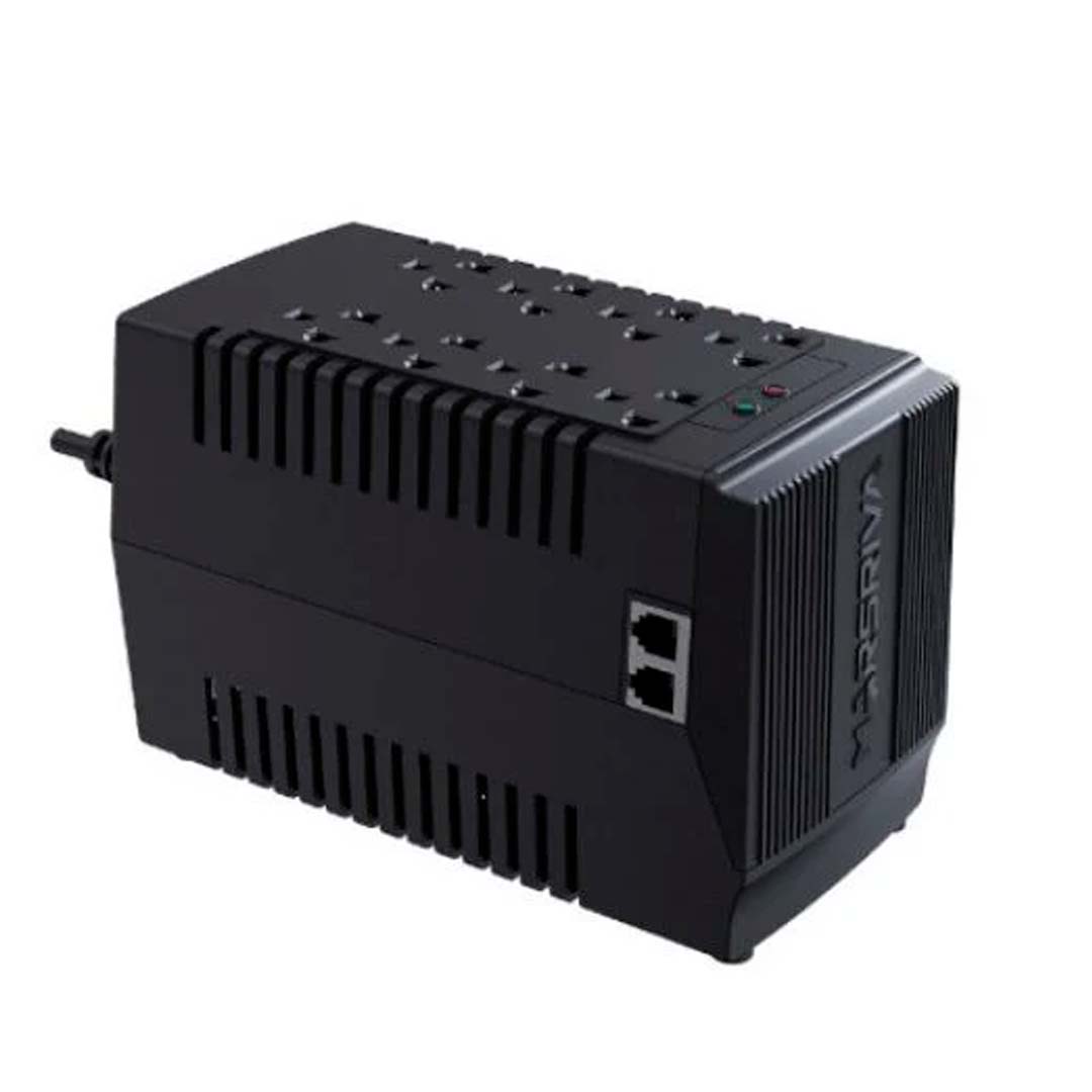 Marsriva Regulador de Voltaje MR-AVR600 600VA300W 8ptos (2) Regulador de Voltaje Marsriva MR-AVR600 600VA/300W 8ptos - Imagen 1