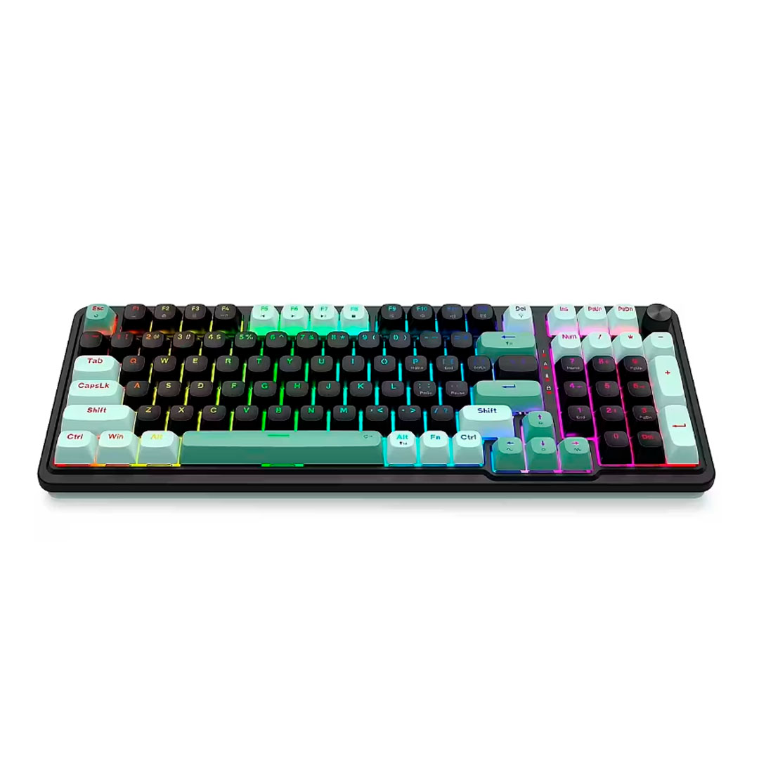 Mesa de trabajo 1(1) Teclado gaming Redragon Eisa K686BG-RGB-M SP Mint-Black - Imagen 1