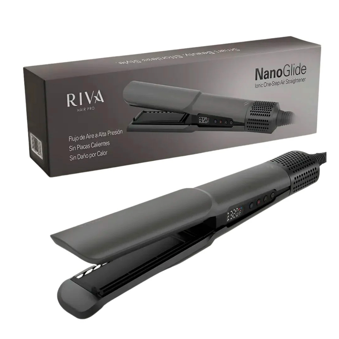 RIVA Nano Glide Ionic One-Step Air Straightener, Dark Gray HP-PP-0002-DG Plancha de aire para cabello RIVA Nano Glide Ionic Dark Gray HP-PP-0002-DG - Imagen 1