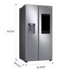 Samsung Refrigerador Side By Side 21.5 cu.ft (RS22T5561SRAA), Platinum Silver