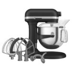 Batidora KitchenAid Artisan 6.6L con bowl elevable - Cast Iron Black (KSM70SKXXBK) - Imagen 2