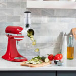 Batidora KitchenAid Artisan + Rebanadora 4.7L (KSM150FBER)