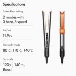 Dyson Plancha secador de pelo Airstrait™ (1847867) - Níquel/Cobre - Imagen 3