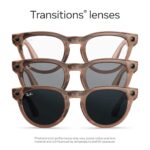 Lentes IA Ray-Ban Meta Headliner (Gen 2) RW4013 Matte Peach/Grey Transitions - Imagen 5