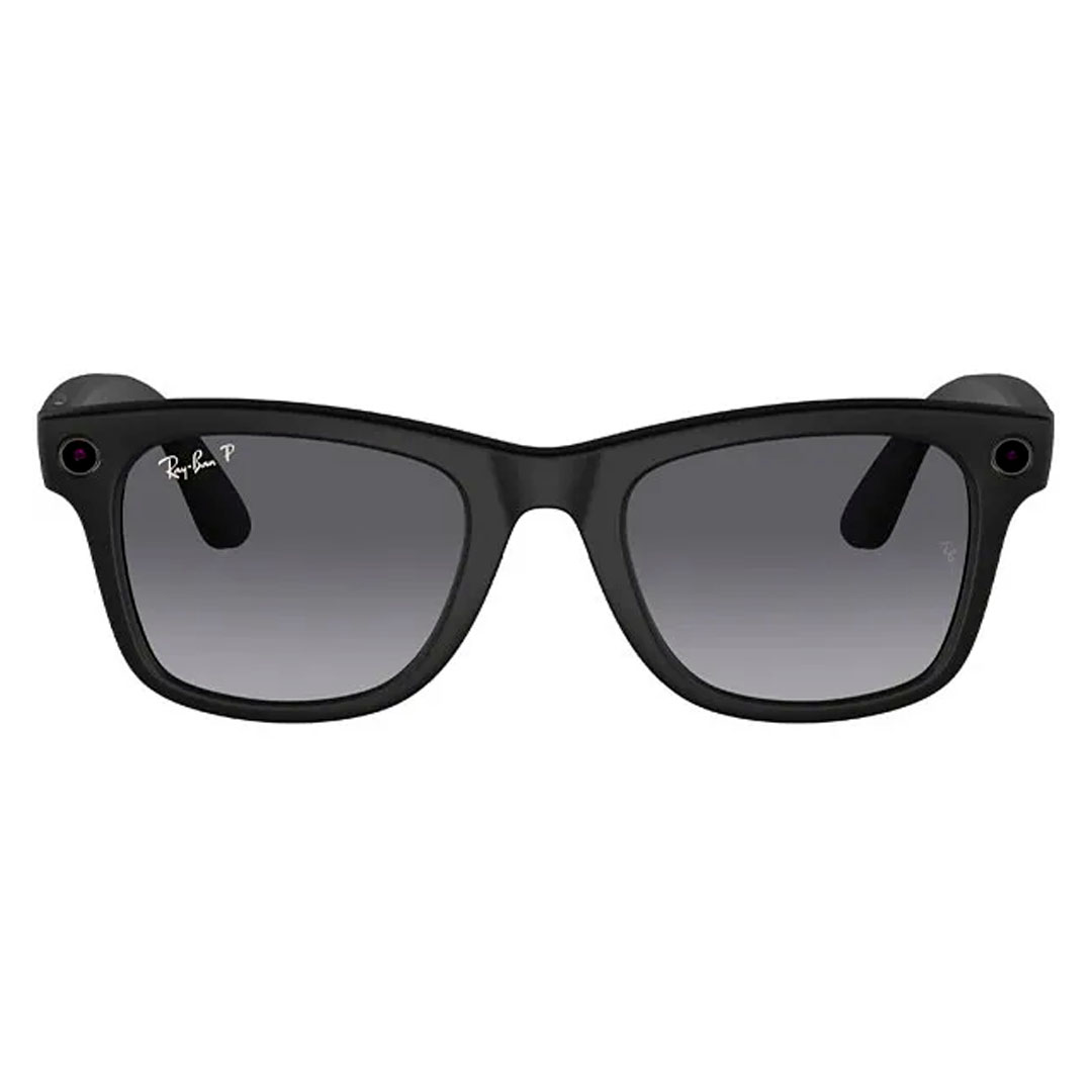 Ray Ban Meta Wayfarer RW4008 Matte BlackPolar Gradient Graphite (1) Lentes IA Ray-Ban Meta Wayfarer RW4008 Matte black/ Graphite polarized - Imagen 1