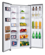 Whirlpool Refrigerador Xpert Inverter Side by Side 518L +Dispensador (WD1610S), Gris.