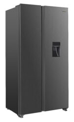 Whirlpool Refrigerador Xpert Inverter Side by Side 518L +Dispensador (WD1610S), Gris.
