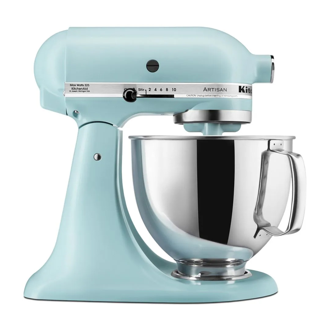 KitchenAid Artisan Series 5 Quart Tilt-Head Stand Mixer KSM150PSMI Mineral Water Blue (3) Batidora KitchenAid Artisan 4.7L cabezal inclinable - Mineral Water Blue (KSM150PSMI) - Imagen 1