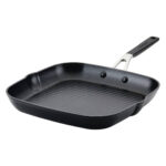 Sartén Grill Cuadrado KitchenAid Anodizado 11.25" (84808) Negro Onyx