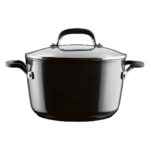 Set de Ollas y Sartenes KitchenAid Aluminio Anodizado, 10 Piezas (84800) - Negro Onyx - Imagen 2