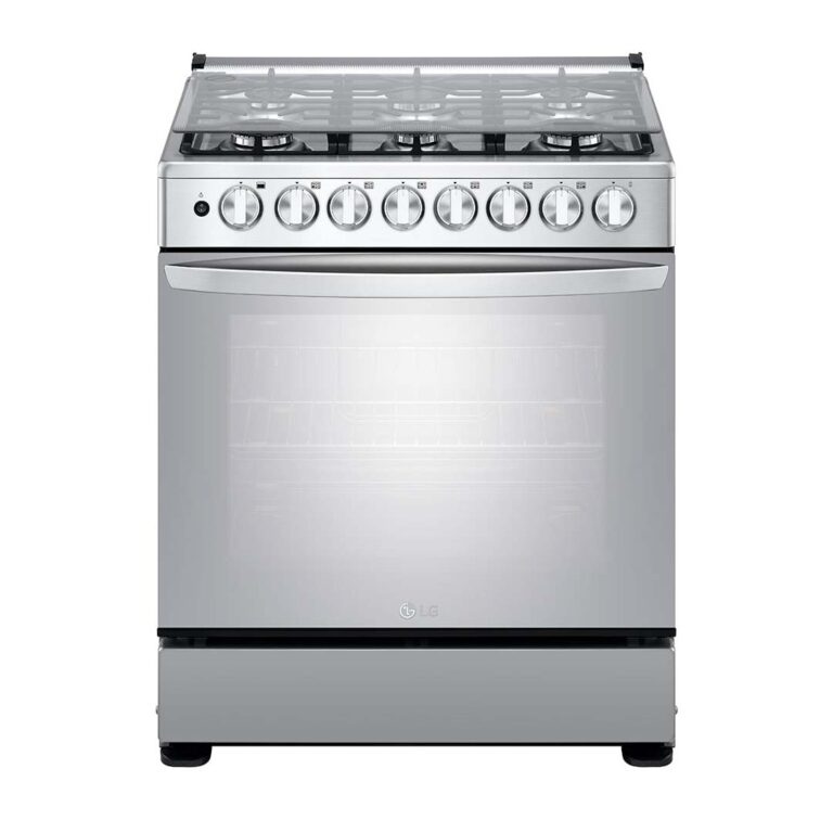LG Estufa a Gas 5.2p³ de 6 Quemadores Puerta de Doble Capa tipo Espejo LRGZ5255S