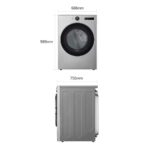 LG Secadora Eléctrica Carga Frontal 22kg DF74VFXS6BE ThinQ, Gris