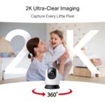 Cámara de Seguridad Mercusys 360° MC210 2K - Imagen 3