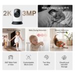 Cámara de Seguridad Mercusys 360° MC210 2K - Imagen 2