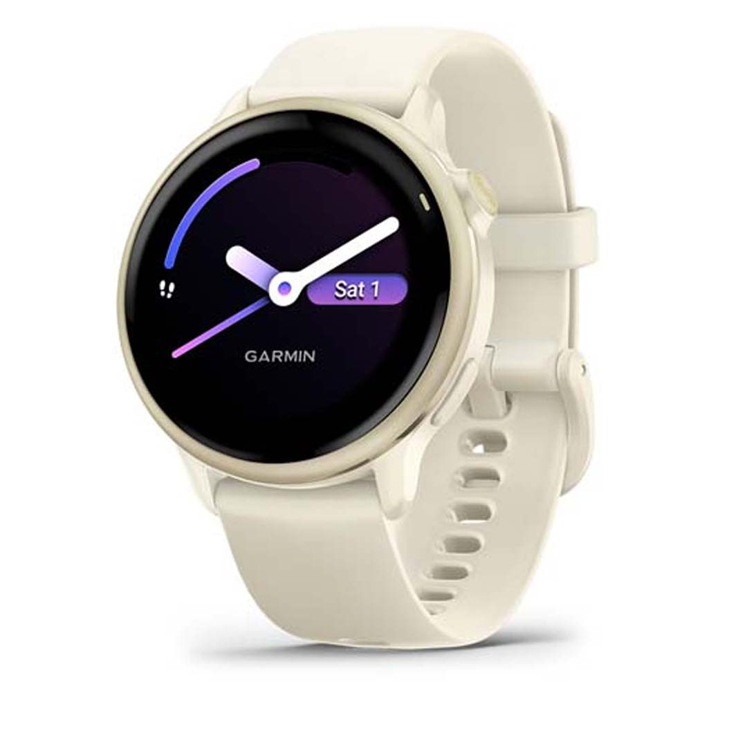 Mesa de trabajo 1(6) Reloj inteligente Garmin VivoActive 6 (010-02985-01) Bone Lunar Gold - Imagen 1