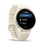 Reloj inteligente Garmin VivoActive 6 (010-02985-01) Bone Lunar Gold - Imagen 2