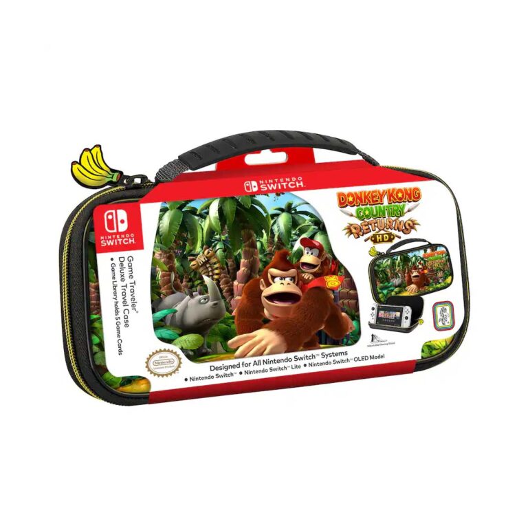 Nintendo Game Traveler Deluxe Travel Case Donkey Kong Country Returns HD NNS523