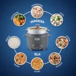 Oster Arrocera 3en1 12 Tazas CKSTRC12DFSKE con Función de Sofrito, Vaporera, Recubrimiento Antiadherente DiamondForce.