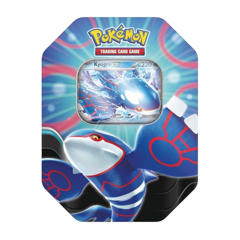 Pokemon Cartas Trading Card Game EX Metal Box. Kyogre
