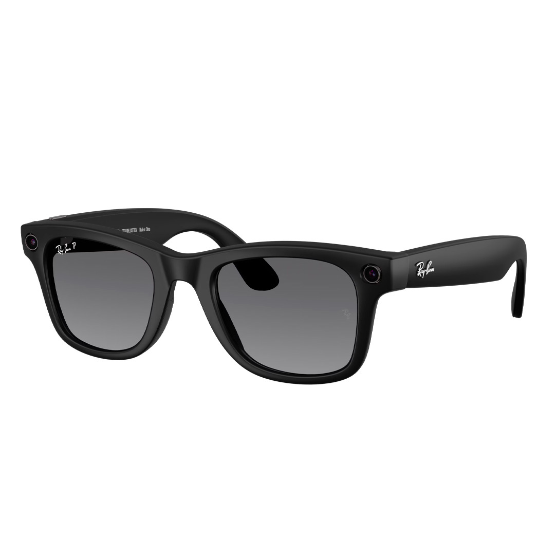 Ray Ban Meta Wayfarer (Gen 2) RW4012 Matte BlackPolar Gradient Graphite (T 155, S 53) (3) Lentes IA Ray Ban Meta Wayfarer (Gen 2) RW4012 Matte Black/Polar Gradient Graphite - Imagen 1