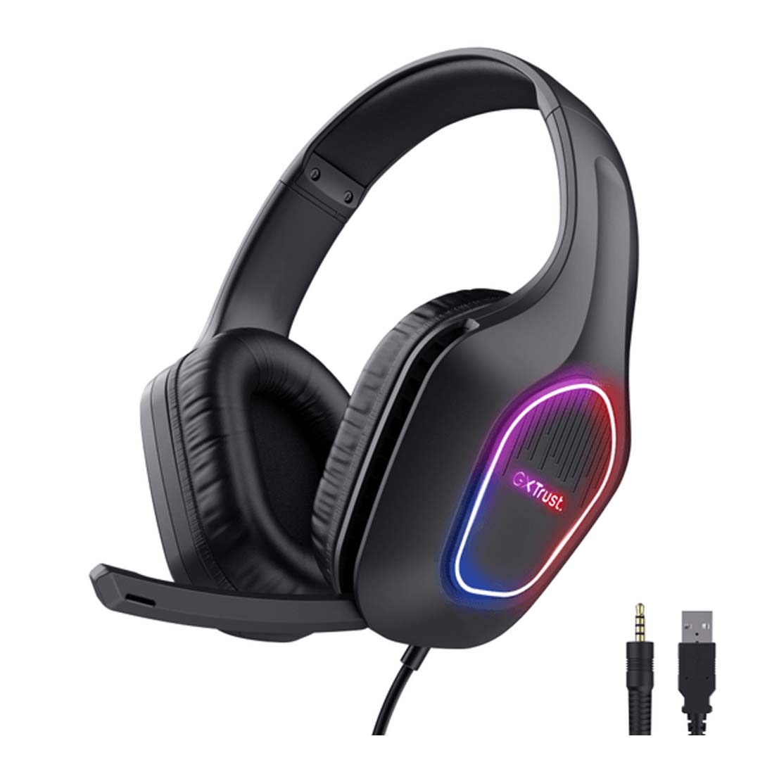 Trust GXT 416 Zirox Auriculares gaming ligeros con iluminación LED (25331). Trust GXT 416 Zirox Auriculares gaming ligeros con iluminación LED (25331).